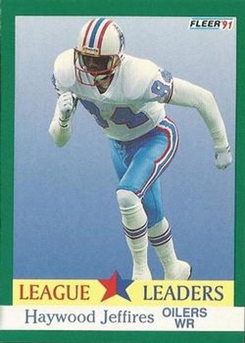 #411 Haywood Jeffires - Houston Oilers - 1991 Fleer Football