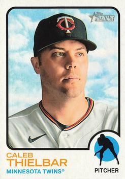 #413 Caleb Thielbar - Minnesota Twins - 2022 Topps Heritage Baseball