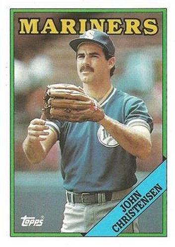 #413 John Christensen - Seattle Mariners - 1988 Topps Baseball