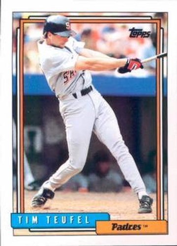 #413 Tim Teufel - San Diego Padres - 1992 Topps Baseball