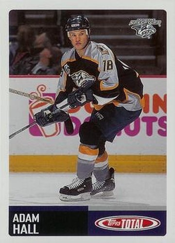 #413 Adam Hall - Nashville Predators - 2002-03 Topps Total Hockey