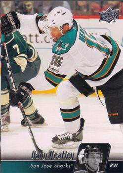 #413 Dany Heatley - San Jose Sharks - 2010-11 Upper Deck Hockey