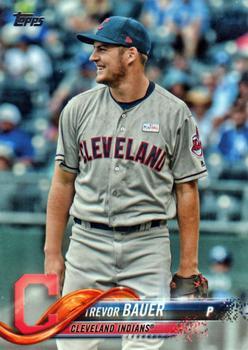 #413 Trevor Bauer - Cleveland Indians - 2018 Topps Baseball