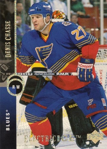 #414 Denis Chasse - St. Louis Blues - 1994-95 Upper Deck Hockey - Electric Ice