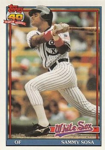 #414 Sammy Sosa - Chicago White Sox - 1991 O-Pee-Chee Baseball