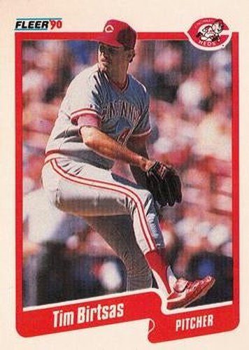 #414 Tim Birtsas - Cincinnati Reds - 1990 Fleer USA Baseball