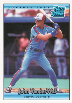 #414 John Vander Wal - Montreal Expos - 1992 Donruss Baseball