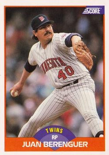 #414 Juan Berenguer - Minnesota Twins - 1989 Score Baseball