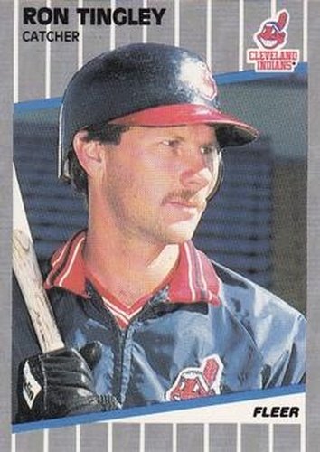 #414 Ron Tingley - Cleveland Indians - 1989 Fleer Baseball