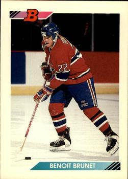 #414 Benoit Brunet - Montreal Canadiens - 1992-93 Bowman Hockey