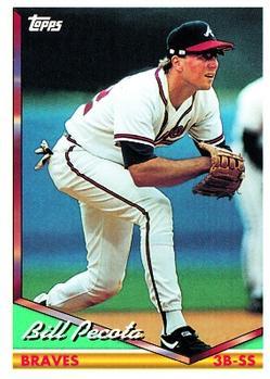 #414 Bill Pecota - Atlanta Braves - 1994 Topps Baseball
