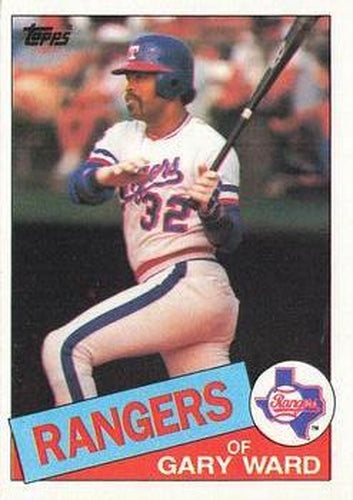 #414 Gary Ward - Texas Rangers - 1985 Topps Baseball