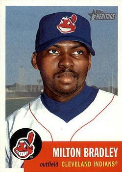 #414 Milton Bradley - Cleveland Indians - 2002 Topps Heritage Baseball