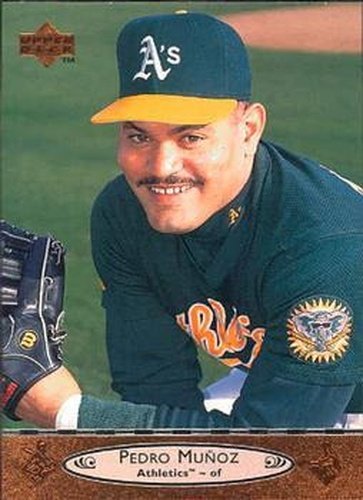 #414 Pedro Munoz - Oakland Athletics - 1996 Upper Deck Baseball