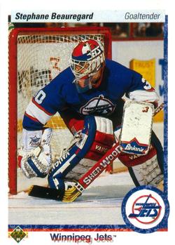 #415 Stephane Beauregard - Winnipeg Jets - 1990-91 Upper Deck Hockey