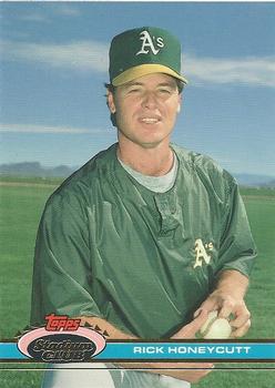 #415 Rick Honeycutt - Oakland Athletics - 1991 Stadium Club Baseball