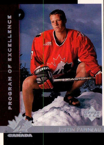 #415 Justin Papineau - Canada - 1997-98 Upper Deck Hockey