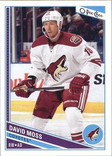 #415 David Moss - Phoenix Coyotes - 2013-14 O-Pee-Chee Hockey