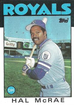 #415 Hal McRae - Kansas City Royals - 1986 Topps Baseball