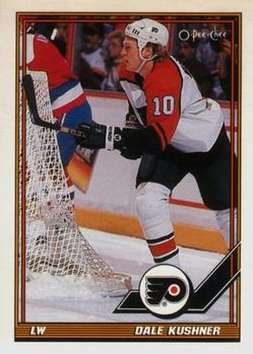 #415 Dale Kushner - Philadelphia Flyers - 1991-92 O-Pee-Chee Hockey