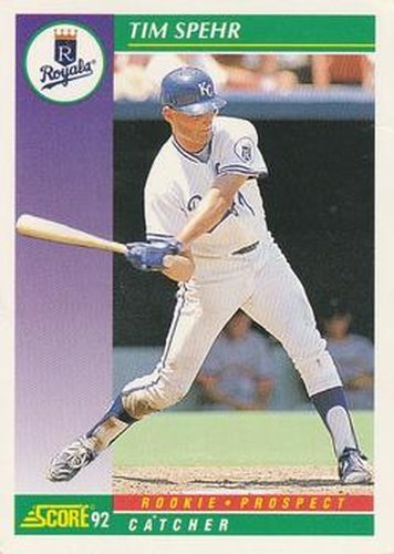 #416 Tim Spehr - Kansas City Royals - 1992 Score Baseball