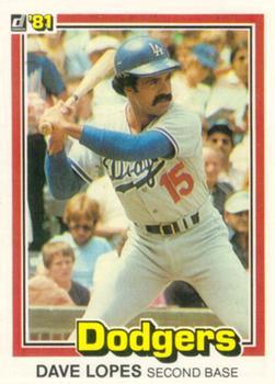 #416 Dave Lopes - Los Angeles Dodgers - 1981 Donruss Baseball