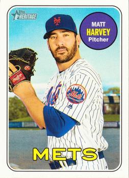 #416 Matt Harvey - New York Mets - 2018 Topps Heritage Baseball
