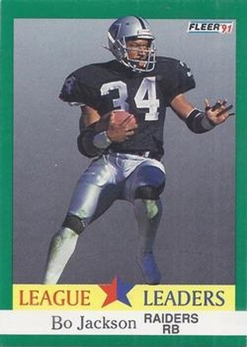 #416 Bo Jackson - Los Angeles Raiders - 1991 Fleer Football