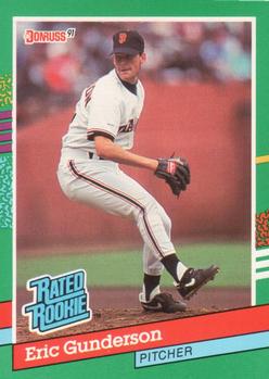 #416 Eric Gunderson - San Francisco Giants - 1991 Donruss Baseball