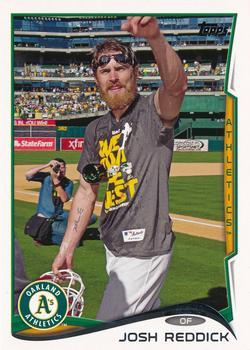 #416b Josh Reddick - Oakland Athletics - 2014 Topps Baseball