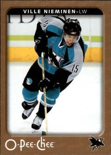 #417 Ville Nieminen - San Jose Sharks - 2006-07 O-Pee-Chee Hockey