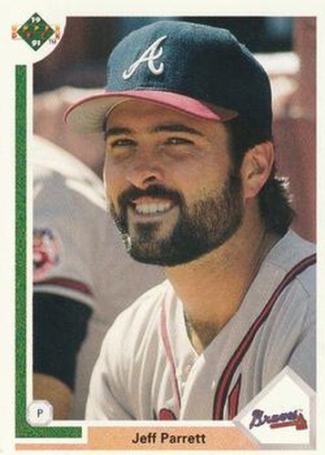 #417 Jeff Parrett - Atlanta Braves - 1991 Upper Deck Baseball