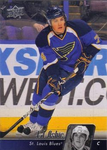 #417 T.J. Oshie - St. Louis Blues - 2010-11 Upper Deck Hockey