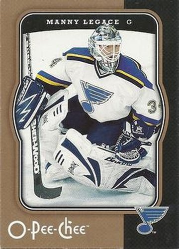 #417 Manny Legace - St. Louis Blues - 2007-08 O-Pee-Chee Hockey