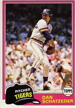 #417 Dan Schatzeder - Detroit Tigers - 1981 Topps Baseball