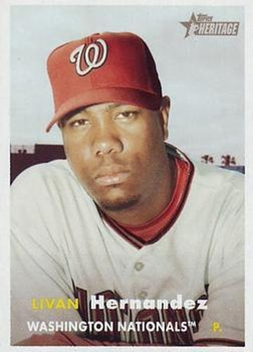 #417 Livan Hernandez - Washington Nationals - 2006 Topps Heritage Baseball