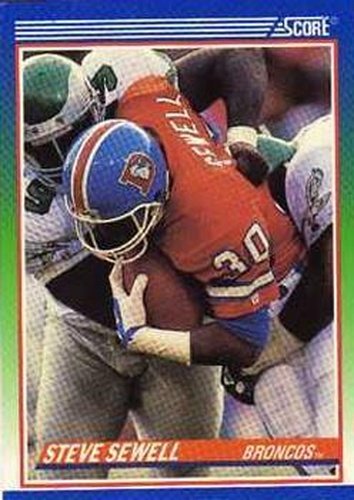 #417 Steve Sewell - Denver Broncos - 1990 Score Football