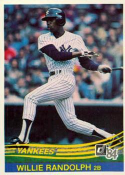 #417 Willie Randolph - New York Yankees - 1984 Donruss Baseball