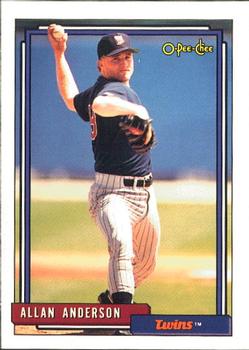 #417 Allan Anderson - Minnesota Twins - 1992 O-Pee-Chee Baseball