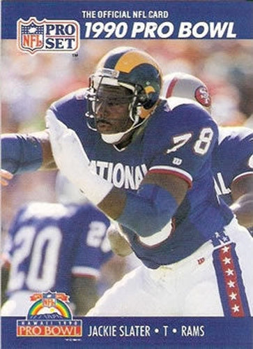 #417 Jackie Slater - Los Angeles Rams - 1990 Pro Set Football