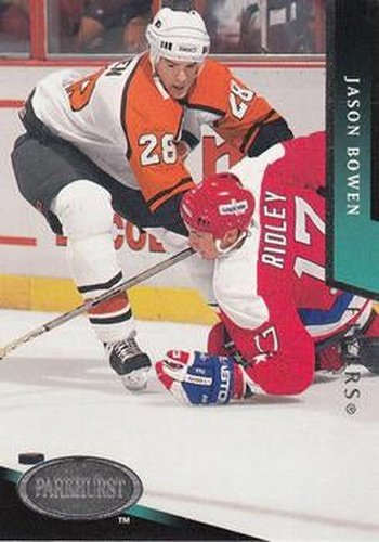 #418 Jason Bowen - Philadelphia Flyers - 1993-94 Parkhurst Hockey