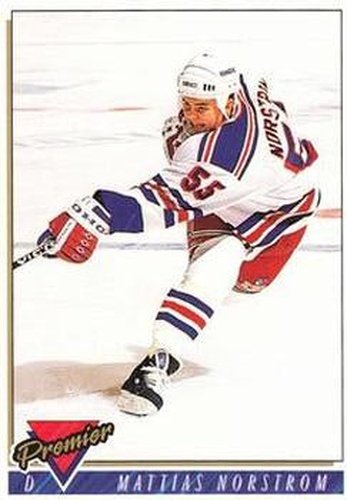 #418 Mattias Norstrom - New York Rangers - 1993-94 Topps Premier Hockey