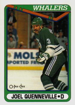 #418 Joel Quenneville - Hartford Whalers - 1990-91 O-Pee-Chee Hockey