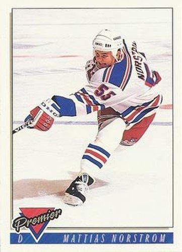 #418 Mattias Norstrom - New York Rangers - 1993-94 O-Pee-Chee Premier Hockey