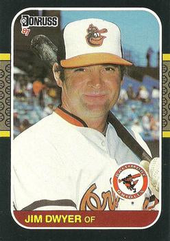 #418 Jim Dwyer - Baltimore Orioles - 1987 Donruss Baseball