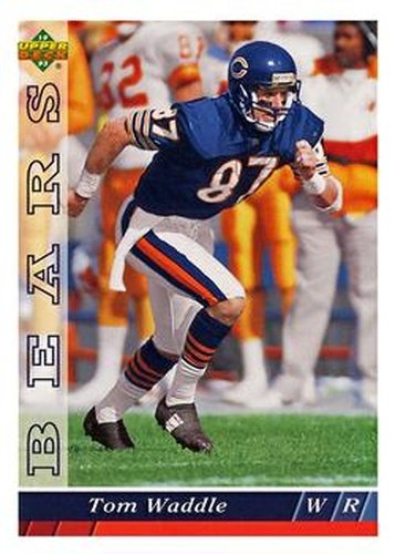 #418 Tom Waddle - Chicago Bears - 1993 Upper Deck Football