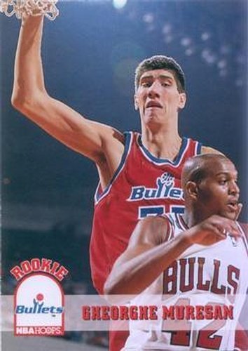 #418 Gheorghe Muresan - Washington Bullets - 1993-94 Hoops Basketball