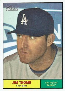 #418 Jim Thome - Los Angeles Dodgers - 2010 Topps Heritage Baseball