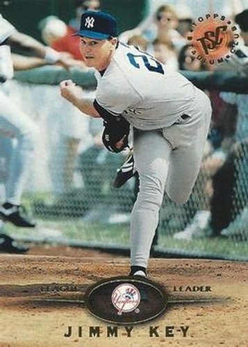 #418 Jimmy Key - New York Yankees - 1995 Stadium Club Baseball