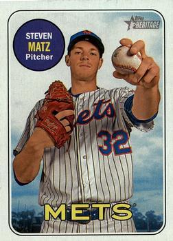 #418 Steven Matz - New York Mets - 2018 Topps Heritage Baseball